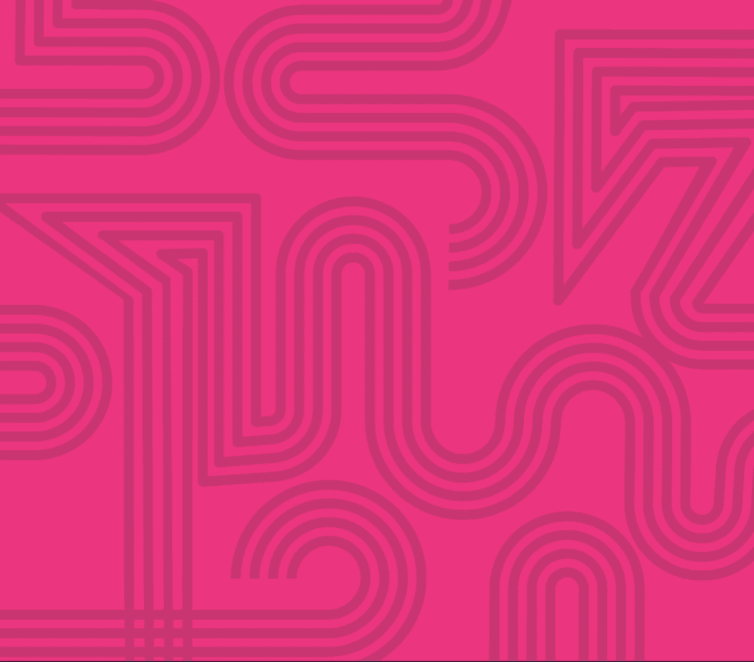 Vector animation of three monochromatic color schemes and the associated neighborhood. Pink for Yerba Buena, Blue for Union Square and Orange for Moscone Convention Center.